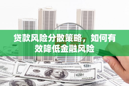 大庆贷款风险分散策略，如何有效降低金融风险