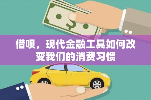 大庆借呗，现代金融工具如何改变我们的消费习惯