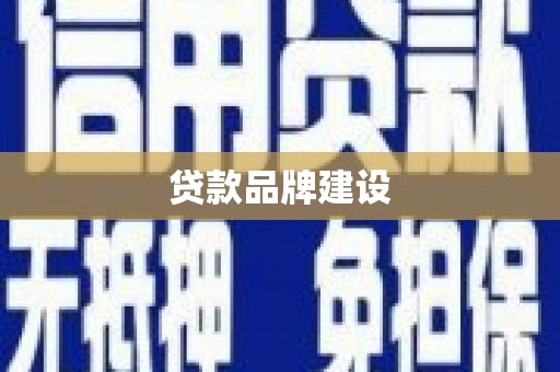 大庆贷款品牌建设