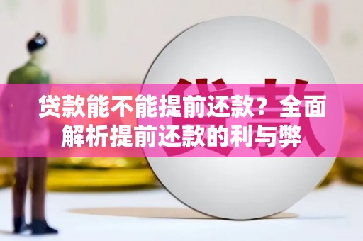 大庆贷款能不能提前还款？全面解析提前还款的利与弊
