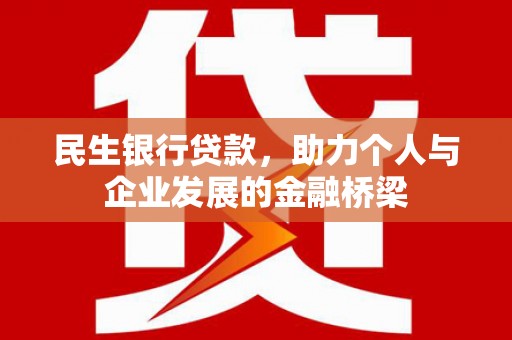 大庆民生银行贷款，助力个人与企业发展的金融桥梁