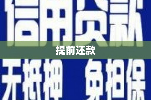 大庆提前还款