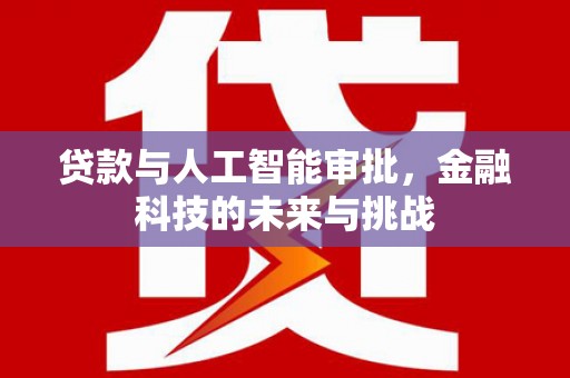 大庆贷款与人工智能审批，金融科技的未来与挑战