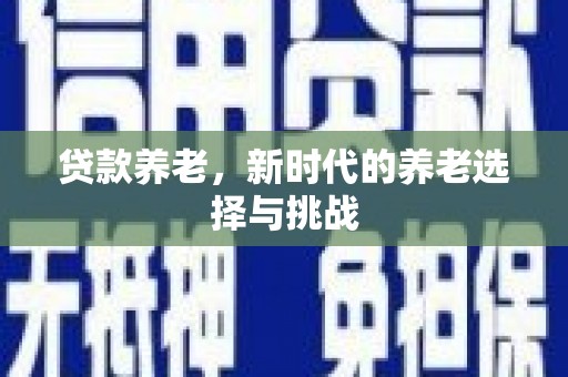 大庆贷款养老，新时代的养老选择与挑战
