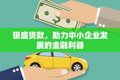 大庆银盛贷款，助力中小企业发展的金融利器