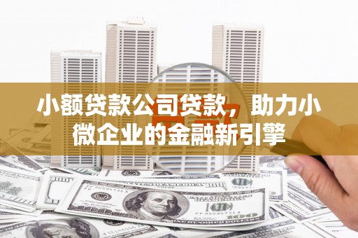大庆小额贷款公司贷款，助力小微企业的金融新引擎