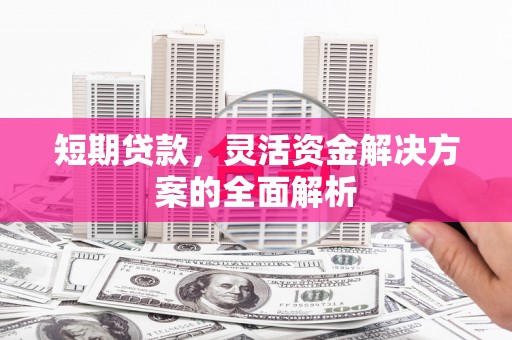 大庆短期贷款，灵活资金解决方案的全面解析