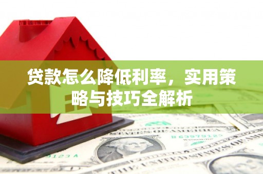 大庆贷款怎么降低利率，实用策略与技巧全解析