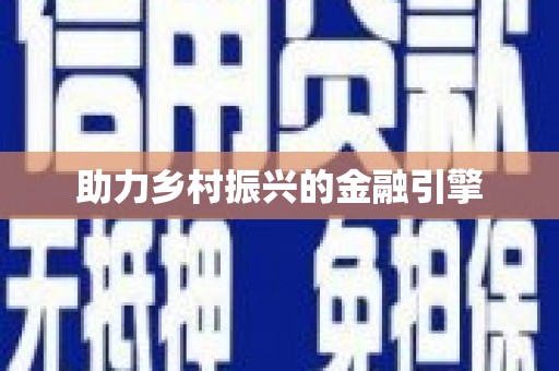 大庆助力乡村振兴的金融引擎